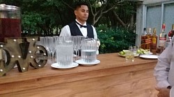 Barra con mesero barman especializado