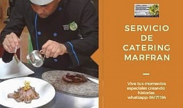 Crecer con responsabilidad, crear cada día una opción Culinaria que te encante  porque el Chef Marfran junto a su equipos trabajan para brindarte la calidad que te pueda crear una historia inolvidable
